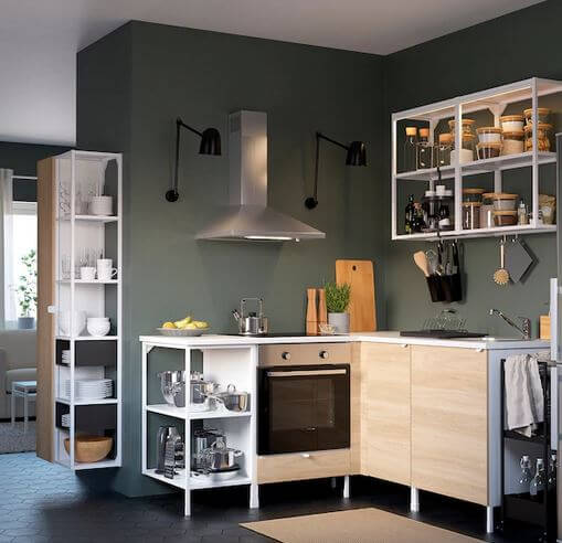 es gibt auch enhet Eckküchen